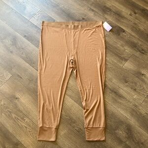 Plus size women’s tan Stars Above long johns